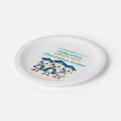 Three Baby Geese Graduation Party ペーパープレート (アングル)