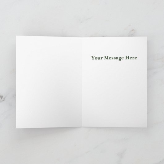 Three Bears Forest Christmas カード (内部)