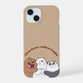 Three Bears Hug Phone Case iPhone 15ケース (裏面)