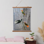 Three Birds 吊り下げ型タペストリー (寝室)