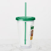 Three Bulldogs in Costumes アクリルタンブラー (右)