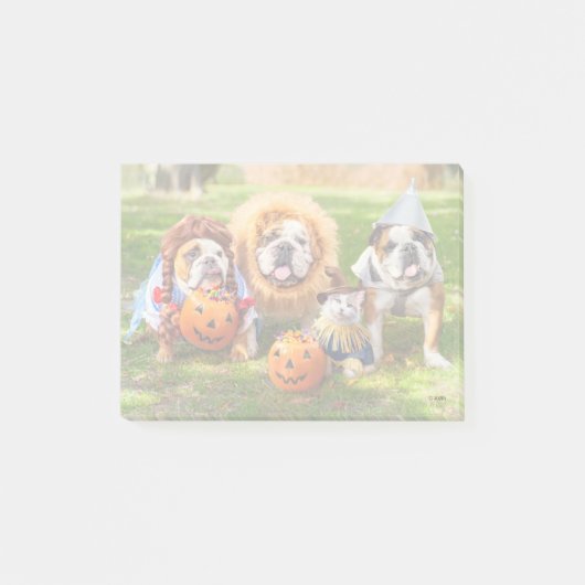 Three Bulldogs in Costumes ポストイット (正面)