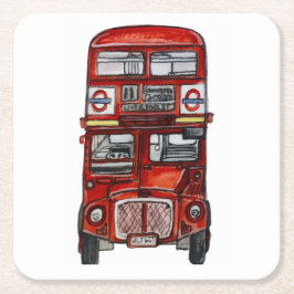 Three Buses スクエアペーパーコースター