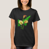 Three Calla Lilies Black Outline Tシャツ (正面)