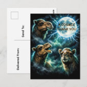 Three Camel Moon 宇宙の感謝をあなたに ポストカード (正面/裏面)