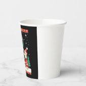 Three Cat Funny Christmas Cat Ugly Xmas Sweater Me 紙コップ (左)