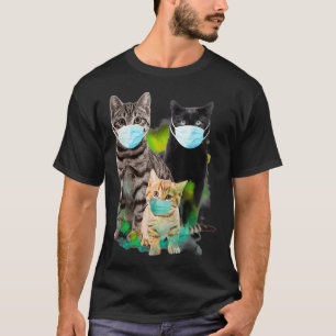 Three Cats衣服2020検疫おもしろい Tシャツ