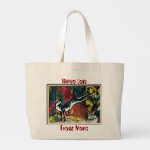 Three Cats by Franz Marc - Canvas Tote Bag ラージトートバッグ (裏面)