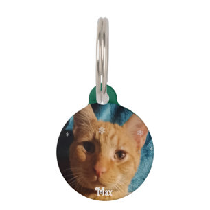Three Cats Photos, パーソナライズド クリスマス ペット　ネームタグ