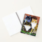 Three Cats with an Attitation Journal ノートブック (内部)
