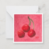 Three Cherries ノートカード (正面)