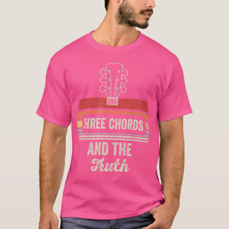Three Chords And The Truth Guitar Music Tシャツ