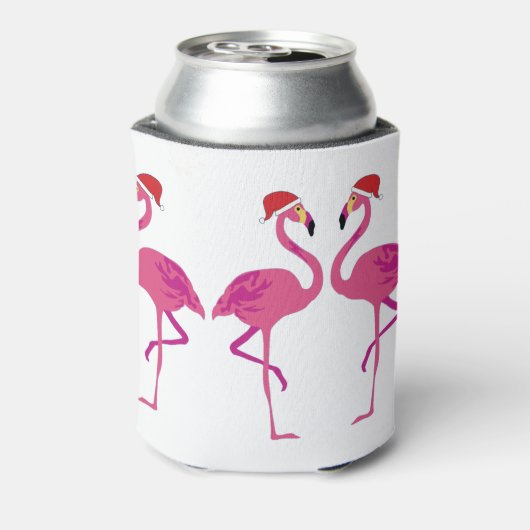 Three Christmas Flamingos 缶クーラー (缶裏面)