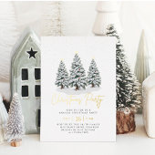 Three Christmas Trees Holiday Party  箔招待状
