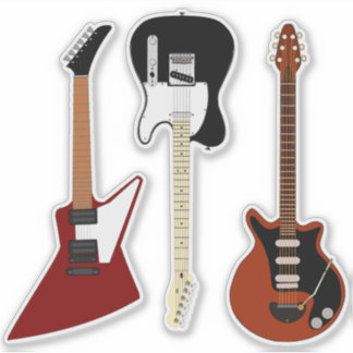 Three Cool Guitars シール