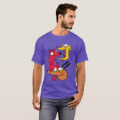 Three Crazy Dogs ギフト  ふざけた Tシャツ (正面フル)