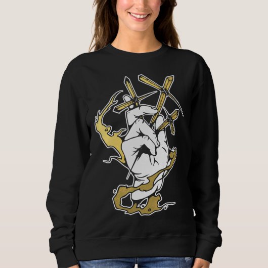 Three Crosses スウェットシャツ (正面)