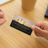 Three Crosses Sunrise教会牧師ビジネスカード 名刺