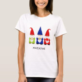 Three Cute Gnomes T-Shirt Tシャツ (正面)