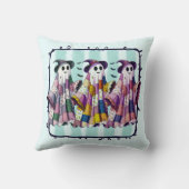 Three Dancing Ghosts in Witches Hats クッション (裏面)