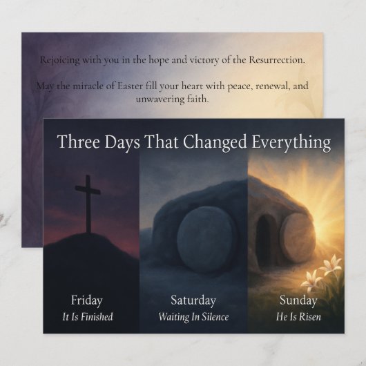 Three Days That Changed Everything Easter Card シーズンカード (正面/裏面)