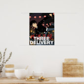 Three Delivery™ Sid Poster ポスター (キッチン)