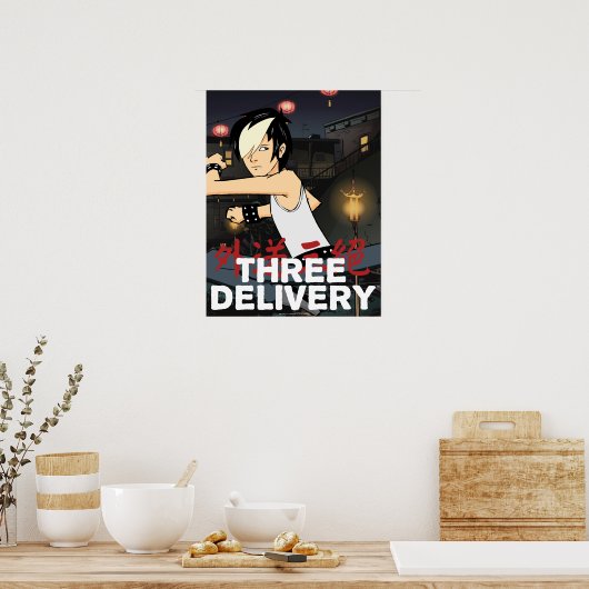 Three Delivery™ Tobey Poster ポスター (キッチン)