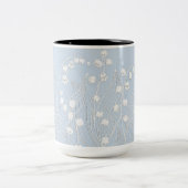 Three Dimensional Lily of the Valley Flowers Mug ツートーンマグカップ (中央)