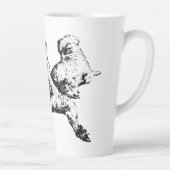 Three Dogs Mug – Lying Trio in Black Ink カフェラテマグ (右)