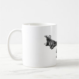 Three Dogs Mug – Resting Companions in Ink Style コーヒーマグカップ