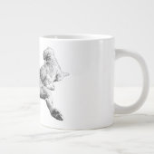 Three Dogs Mug – Resting Companions in Ink Style ジャンボコーヒーマグカップ (右)