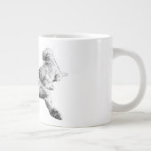 Three Dogs Mug – Resting Companions in Ink Style ジャンボコーヒーマグカップ (右)