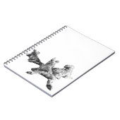 Three Dogs Notebook – Peaceful Back View Portrait ノートブック (左側)