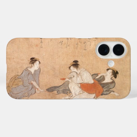 Three Drunken Women Japanese Art Torii Kiyonaga Case-Mate iPhoneケース (裏面 (横))