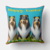 Three Easter Collies クッション (裏面)