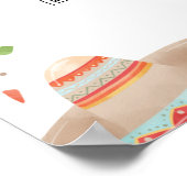 Three-esta 3rd Birthday Party Welcome Sign ポスター (角)