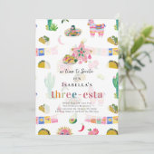 Three-esta Fiesta 3歳の誕生日 招待状 (スタンド正面)
