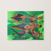 Three Ethnic Traditional Black Women Dancing ジグソーパズル (横)