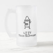 Three Eye Bot Leet Techサポート フロストグラスビールジョッキ (左)