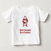 Three Eye Bot Software En Fuego ベビーTシャツ (正面)