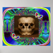 Three-eyed alien skull ポスター (正面)