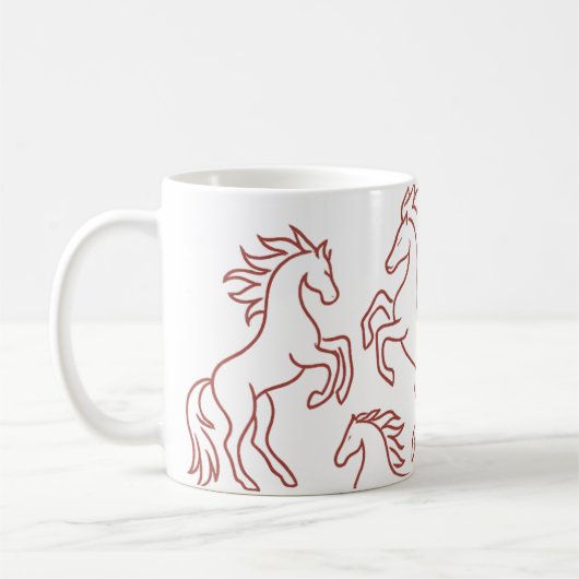 Three Fire Horse Mug 2026 コーヒーマグカップ (左)