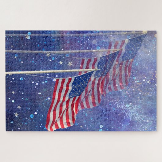 Three Flagsパズル ジグソーパズル (横)