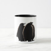 Three fluffy & cute Baby Penguins マグカップ (中央)