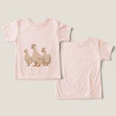 Three French Hens Cut-Out Stencil-Style 3 (デザイン正面&裏面)