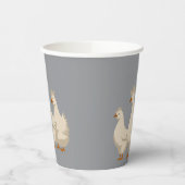 Three French Hens Cut-Out Stencil-Style 3 紙コップ (左)