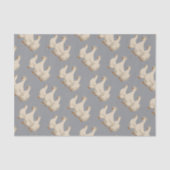 Three French Hens Cut-Out Stencil-Style 3 薄葉紙 (正面)