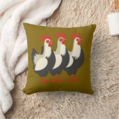 Three French Hens Retro Mid-Century Cut-Out 7 クッション (ブランケット)