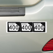 THREE GA 400 "Alpharetta Autobahn" バンパーステッカー (車上)