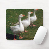 Three Geese a Strutting - Mouse mat.カスタマイズ. マウスパッド (マウス)